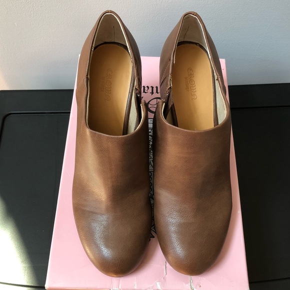 CROWN VINTAGE Brown Leather Booties - NEW Size 10 - Picture 4 of 6